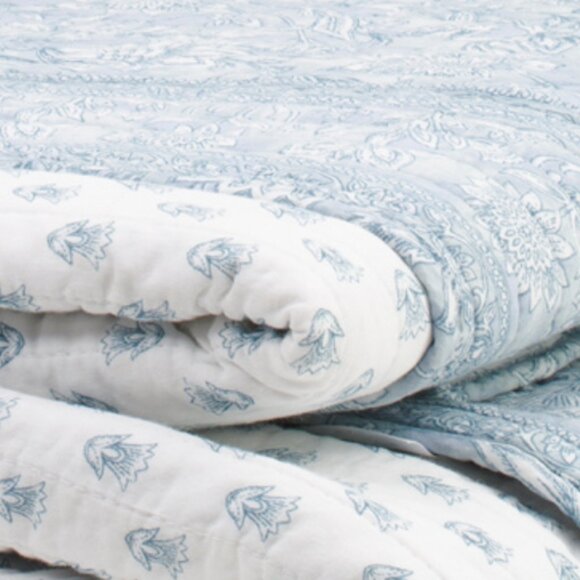 RACHEL ZOE Cotton Jacobean Quilt Set